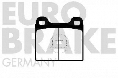 EUROBRAKE 5502224705 -  Комплект тормозных колодок, дисковый тормоз