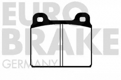 EUROBRAKE 5502224706 -  Комплект тормозных колодок, дисковый тормоз