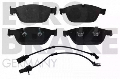 EUROBRAKE 55022247104 -  Комплект тормозных колодок, дисковый тормоз