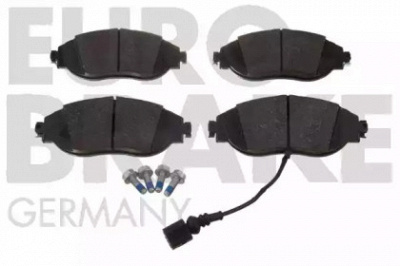 EUROBRAKE 55022247111 -  Комплект тормозных колодок, дисковый тормоз
