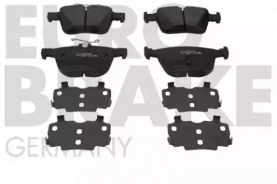 EUROBRAKE 55022247116 -  Комплект тормозных колодок, дисковый тормоз