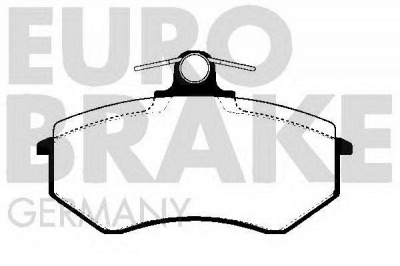 EUROBRAKE 5502224727 -  Комплект тормозных колодок, дисковый тормоз