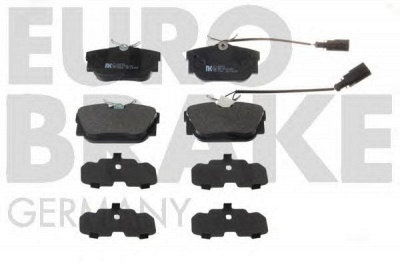 EUROBRAKE 5502224753 -  Комплект тормозных колодок, дисковый тормоз