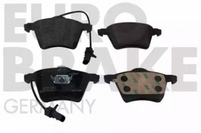 EUROBRAKE 5502224763 -  Комплект тормозных колодок, дисковый тормоз