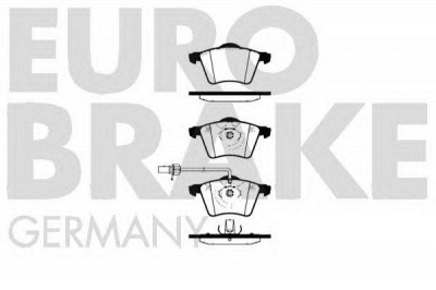 EUROBRAKE 5502224769 -  Комплект тормозных колодок, дисковый тормоз