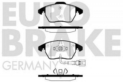 EUROBRAKE 5502224770 -  Комплект тормозных колодок, дисковый тормоз