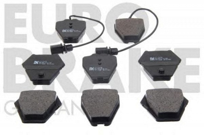 EUROBRAKE 5502224780 -  Комплект тормозных колодок, дисковый тормоз