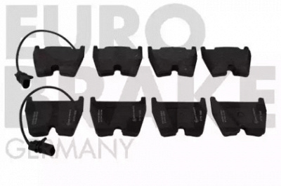 EUROBRAKE 5502224785 -  Комплект тормозных колодок, дисковый тормоз
