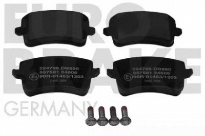 EUROBRAKE 5502224796 -  Комплект тормозных колодок, дисковый тормоз