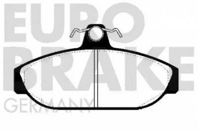EUROBRAKE 5502224804 -  Комплект тормозных колодок, дисковый тормоз
