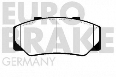 EUROBRAKE 5502224805 -  Комплект тормозных колодок, дисковый тормоз