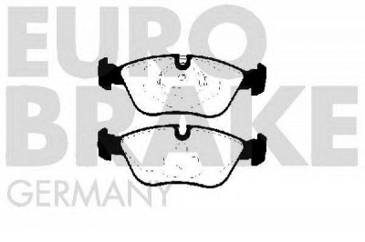 EUROBRAKE 5502224812 -  Комплект тормозных колодок, дисковый тормоз