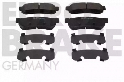 EUROBRAKE 5502225017 -  Комплект тормозных колодок, дисковый тормоз