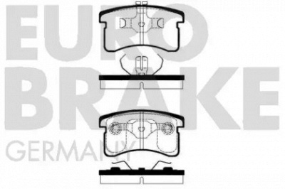 EUROBRAKE 5502225115 -  Комплект тормозных колодок, дисковый тормоз