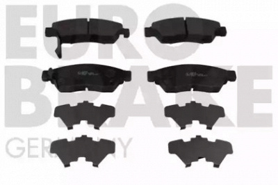 EUROBRAKE 5502225215 -  Комплект тормозных колодок, дисковый тормоз