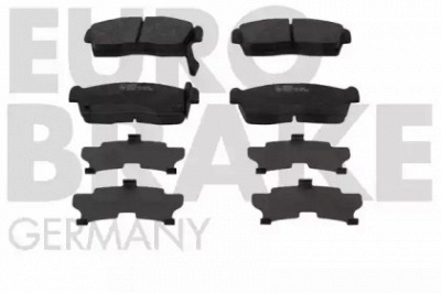 EUROBRAKE 5502225225 -  Комплект тормозных колодок, дисковый тормоз