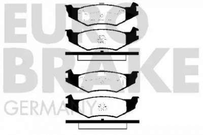 EUROBRAKE 5502229315 -  Комплект тормозных колодок, дисковый тормоз