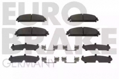 EUROBRAKE 5502229333 -  Комплект тормозных колодок, дисковый тормоз