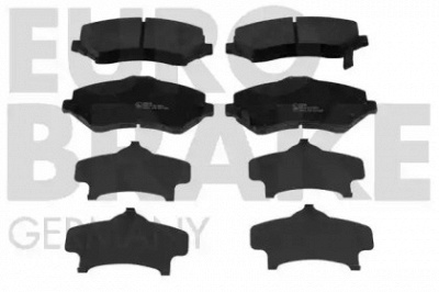 EUROBRAKE 5502229335 -  Комплект тормозных колодок, дисковый тормоз
