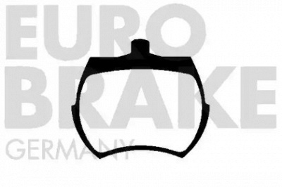 EUROBRAKE 5502229900 -  Комплект тормозных колодок, дисковый тормоз