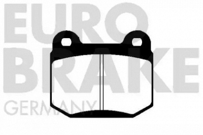 EUROBRAKE 5502229903 -  Комплект тормозных колодок, дисковый тормоз