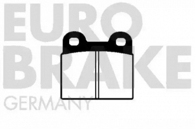 EUROBRAKE 5502229905 -  Комплект тормозных колодок, дисковый тормоз