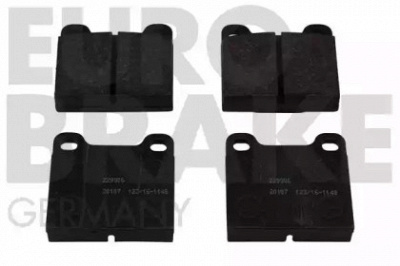 EUROBRAKE 5502229906 -  Комплект тормозных колодок, дисковый тормоз