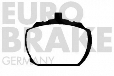 EUROBRAKE 5502229922 -  Комплект тормозных колодок, дисковый тормоз