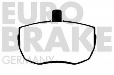 EUROBRAKE 5502229930 -  Комплект тормозных колодок, дисковый тормоз