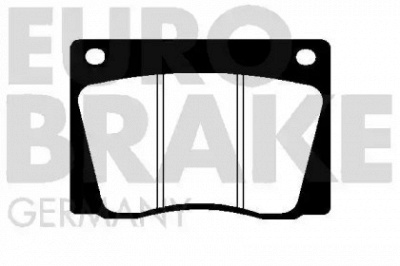 EUROBRAKE 5502229933 -  Комплект тормозных колодок, дисковый тормоз