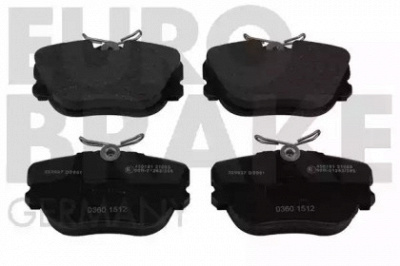 EUROBRAKE 5502229937 -  Комплект тормозных колодок, дисковый тормоз