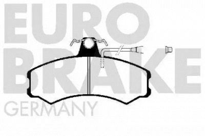 EUROBRAKE 5502229940 -  Комплект тормозных колодок, дисковый тормоз