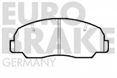 EUROBRAKE 5502229948 -  Комплект тормозных колодок, дисковый тормоз
