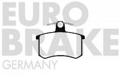 EUROBRAKE 5502229952 -  Комплект тормозных колодок, дисковый тормоз