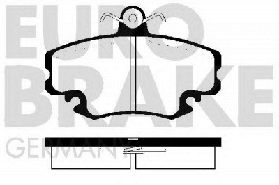 EUROBRAKE 5502229957 -  Комплект тормозных колодок, дисковый тормоз
