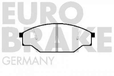 EUROBRAKE 5502229963 -  Комплект тормозных колодок, дисковый тормоз
