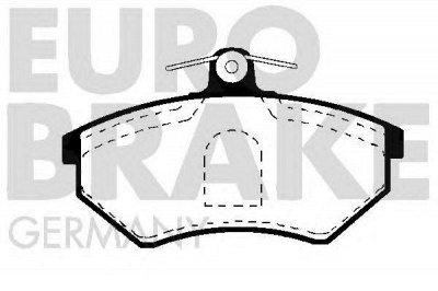 EUROBRAKE 5502229968 -  Комплект тормозных колодок, дисковый тормоз