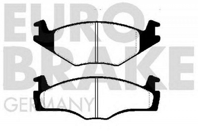 EUROBRAKE 5502229969 -  Комплект тормозных колодок, дисковый тормоз