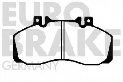 EUROBRAKE 5502229976 -  Комплект тормозных колодок, дисковый тормоз
