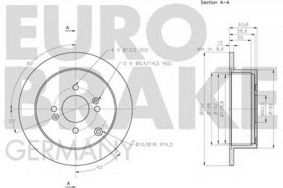 EUROBRAKE 5815203430 -  