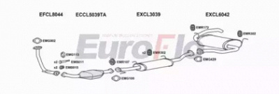 EUROFLO clpaj32d3001b -  Система выпуска ОГ
