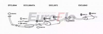 EUROFLO clpaj32d3001d -  Система выпуска ОГ