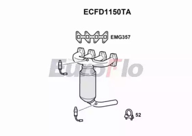 EUROFLO ecfd1150ta -  Катализатор