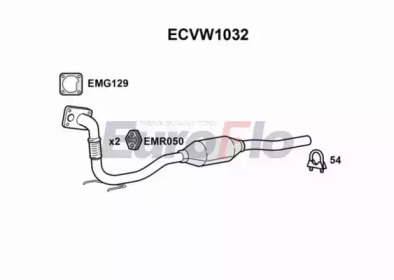 EUROFLO ecvw1032 -  Катализатор