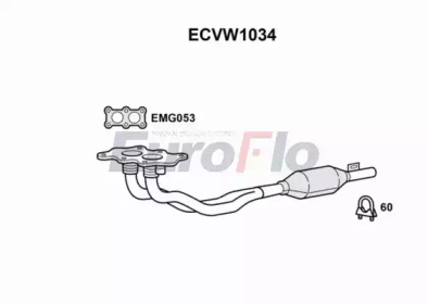 EUROFLO ecvw1034 -  Катализатор