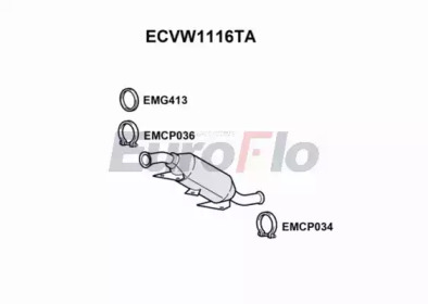 EUROFLO ecvw1116ta - Катализатор