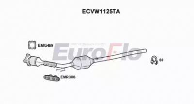 EUROFLO ecvw1125ta -  Катализатор