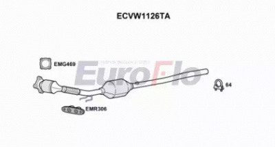 EUROFLO ecvw1126ta -  Катализатор