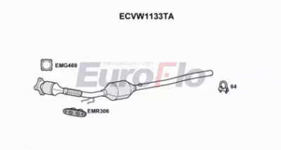 EUROFLO ecvw1133ta -  Катализатор
