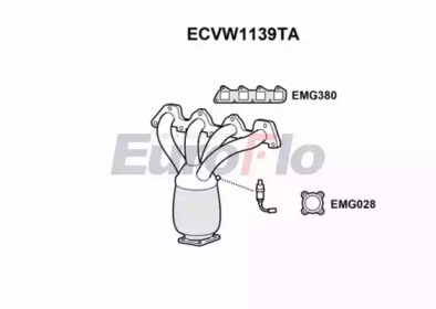 EUROFLO ecvw1139ta -  Катализатор